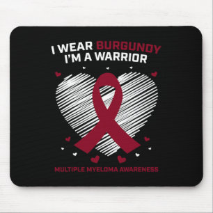Tapis De Souris Guerrier du cancer du sang, sensibilisation au myé