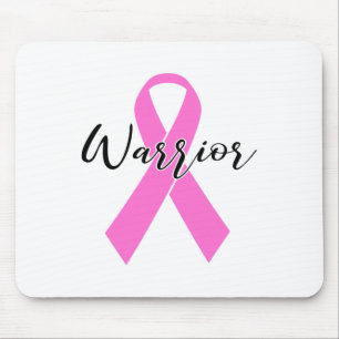 Tapis De Souris Guerrier du cancer du sein T Chemise rose Ribbon L