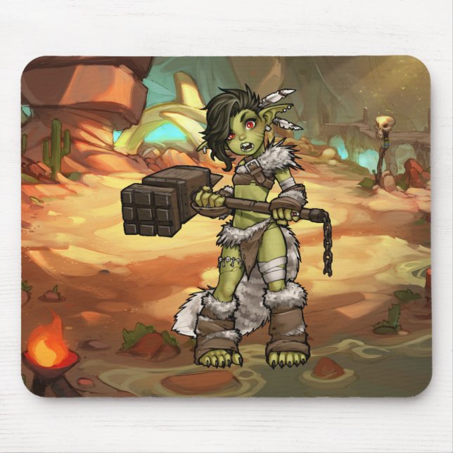 Tapis De Souris Guerrier du désert Orc (Devant)