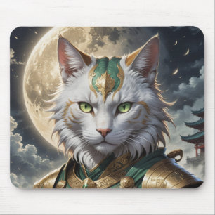 Tapis De Souris Guerrier épique de chat blindé