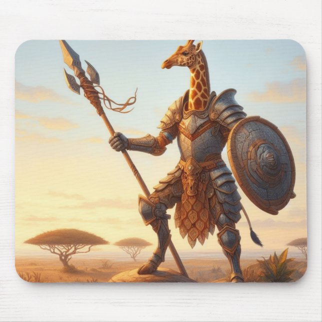 Tapis De Souris guerrier girafe (Devant)