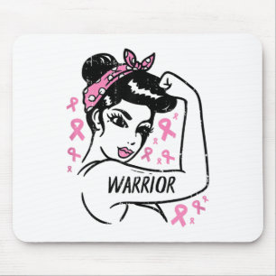 Tapis De Souris Guerrier incassable rose Ruban cancer du sein Awar