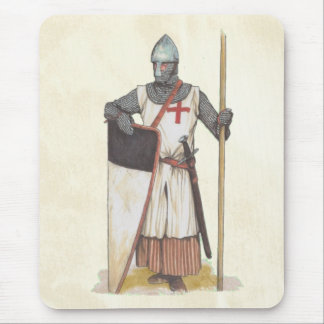 Tapis De Souris Guerrier médiéval de Templar de chevaliers