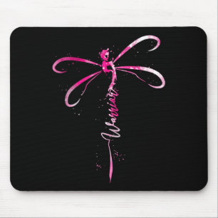 Tapis De Souris Guerrière du cancer Ruban de sensibilisation au ca