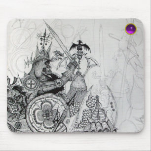 Tapis De Souris GUERRIERS GOTHIQUES, Chevaliers barbares, Imaginai