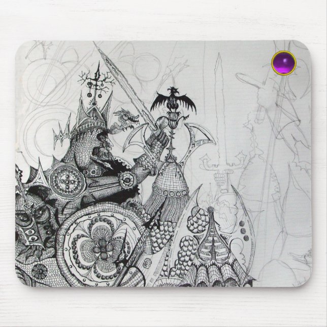 Tapis De Souris GUERRIERS GOTHIQUES, Chevaliers barbares, Imaginai (Devant)
