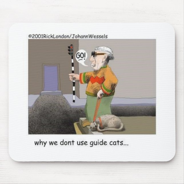 Tapis De Souris Guide Chats Drôle Chat Cadeaux et Objets de collec (Devant)