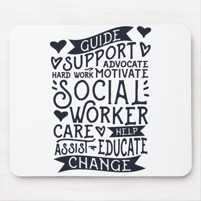 Tapis De Souris Guide Support Change, Social Worker (Devant)
