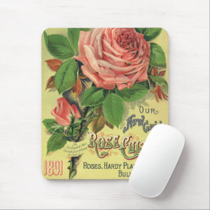 Tapis De Souris Guide Vintage de la Culture des Roses Couverture d