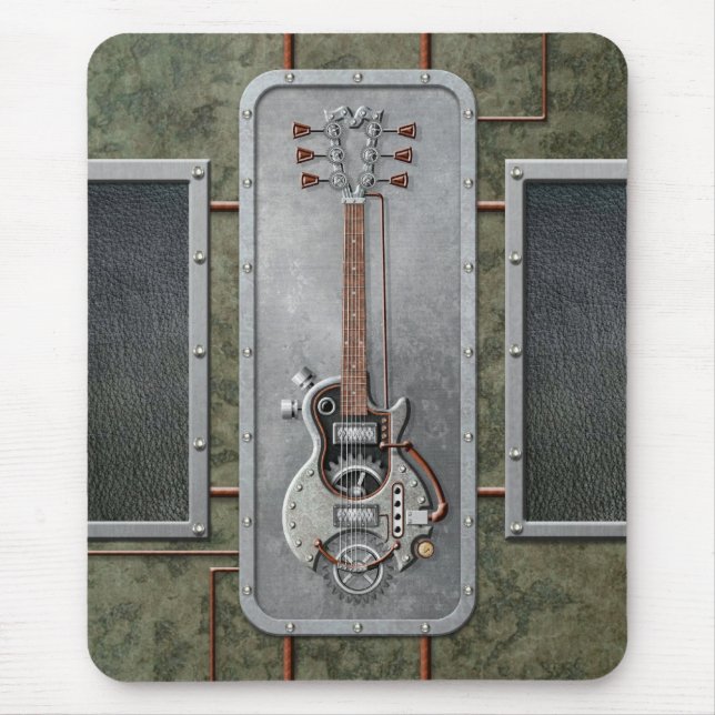 Tapis De Souris Guitare de Steampunk (Devant)