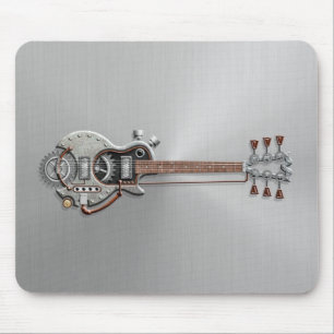 Tapis De Souris Guitare de Steampunk sur l'acier