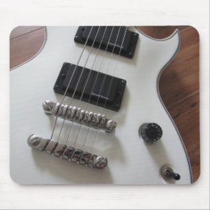 Tapis De Souris Guitare électrique - Blanche