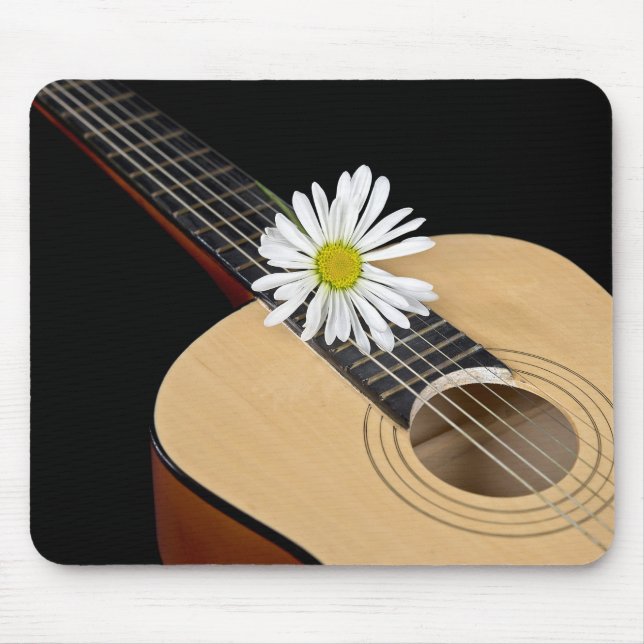 Tapis De Souris Guitare et marguerite (Devant)