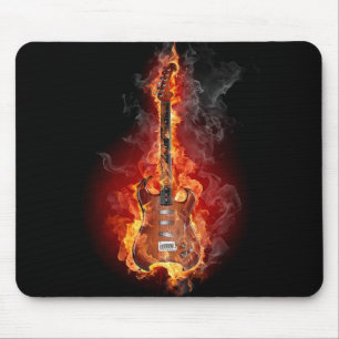 Tapis De Souris Guitare flamboyante de roche