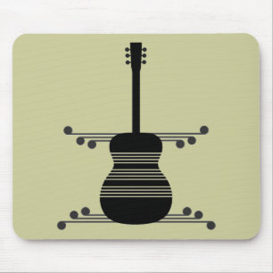 Tapis De Souris Guitare rétro Mousepad