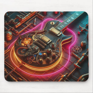 Tapis de souris guitare Steampunk