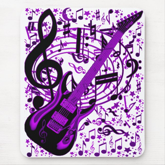 Tapis De Souris Guitare violette_ (Devant)