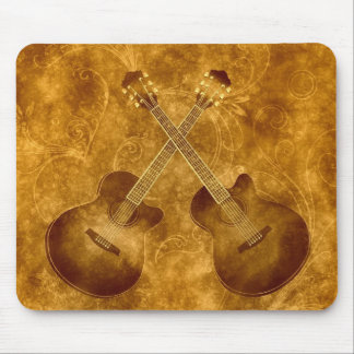 Tapis de souris Guitares Acoustiques Vintage