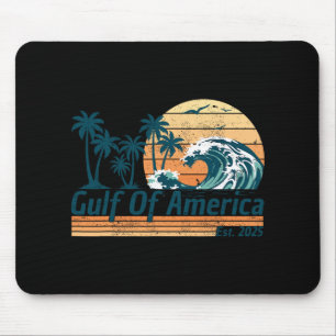Tapis De Souris Gulf Of Us America Est 2025 Retro Vintage Beach