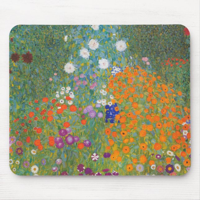 Tapis De Souris Gustav Klimt Fleur Jardin Cottage Nature (Devant)