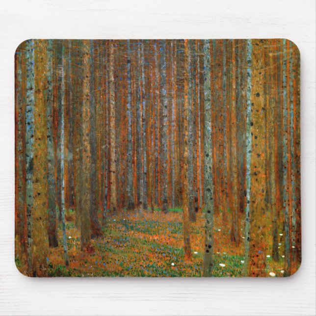 Tapis De Souris Gustav Klimt - Forêt de pins de Tannenwald (Devant)