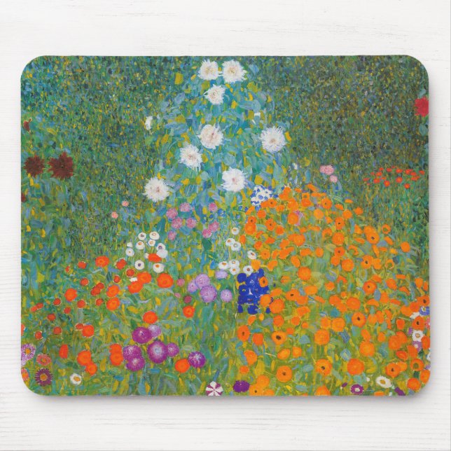 Tapis De Souris Gustav Klimt - Jardin des fleurs (Devant)