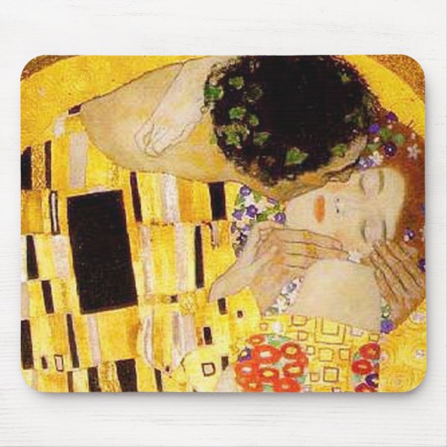 Tapis De Souris Gustav Klimt La Peinture Classique Du Kiss (Devant)