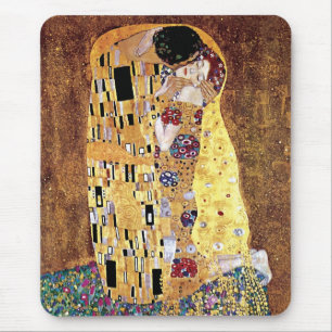 Tapis De Souris Gustav Klimt - Le baiser - Art Nouveau Vintage