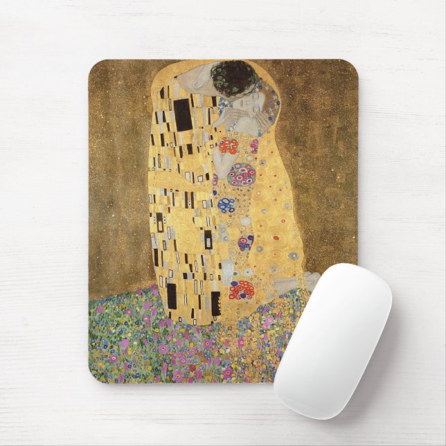 Tapis De Souris Gustav Klimt | The Kiss, 1907-08 (Avec souris)