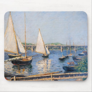 Tapis De Souris Gustave Caillebotte - Bateaux à voile à Argenteuil