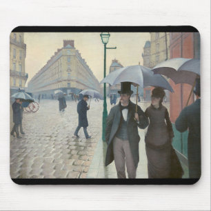 Tapis De Souris Gustave Caillebotte, "Paris Street ; Rainy Day"
