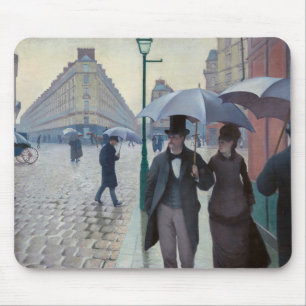 Tapis De Souris Gustave Caillebotte - Rue de Paris ; Temps de plui