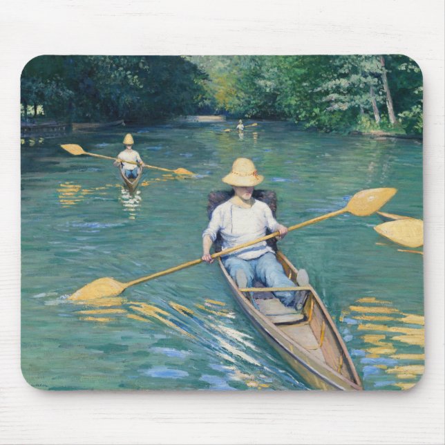 Tapis De Souris Gustave Caillebotte - Skiffs on the Yerres (Devant)