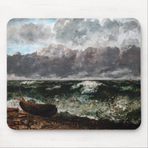 Tapis De Souris Gustave Courbet - La Mer Stormy / La Vague