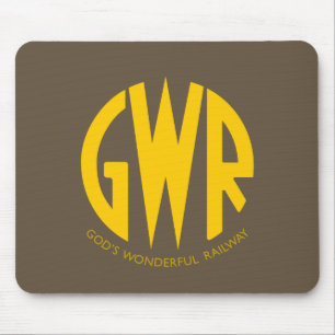 Tapis De Souris GWR Great Western Railway Vintage Randonnée Canard