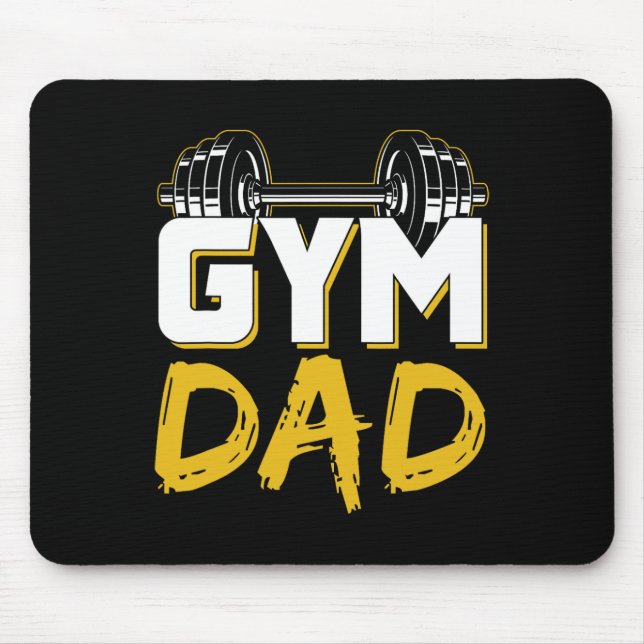 Tapis De Souris Gym Dad Fitness Workout Weightlifting Training Fat (Devant)