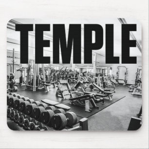 Tapis De Souris Gym Is My TEMPLE - Bodybuilding Motivational