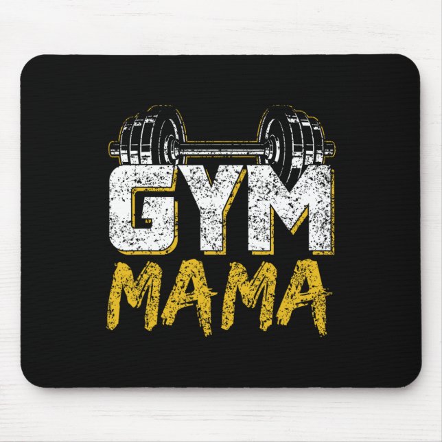 Tapis De Souris Gym Mama Entraînement Fitness Fitness Poids Mo (Devant)