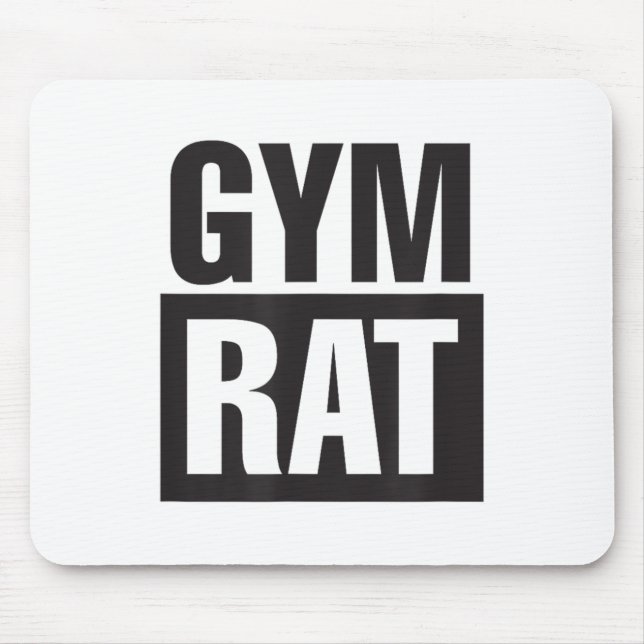 Tapis De Souris Gym Rat - Workout - Hustle - Fitness - Motivation  (Devant)