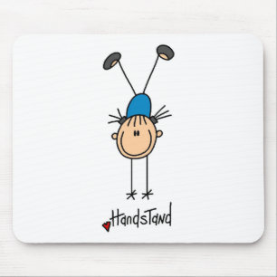 Tapis De Souris Gymnaste faisant des handstands