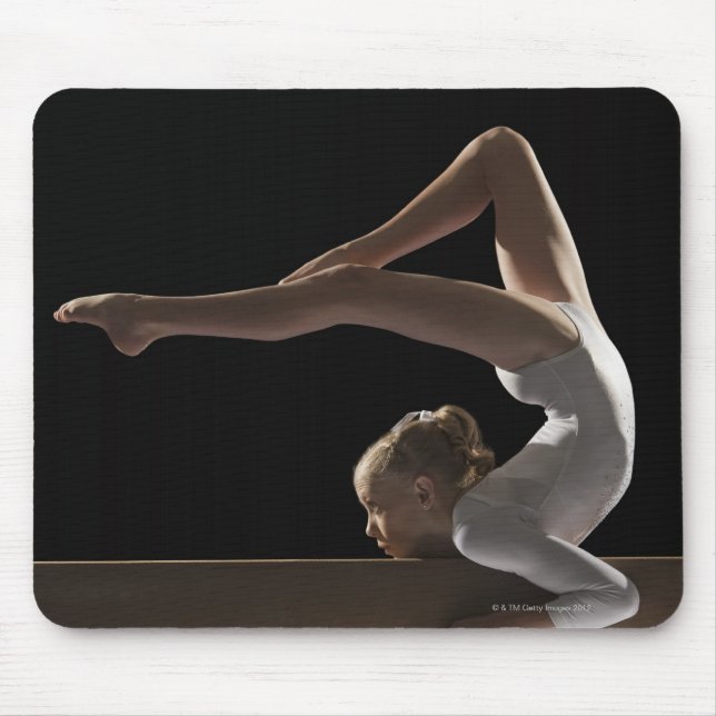 Tapis De Souris Gymnaste sur le faisceau de balance (Devant)