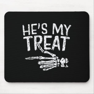Tapis De Souris Ha Ma Treat Squelette Halloween Couples Costume Fu