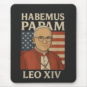 Tapis De Souris Habemus papam Pape Léon XIV Église chrétienne 