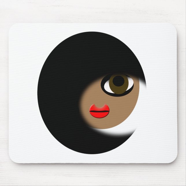 Tapis De Souris Habillement de fille d'Afro-américain ! (Devant)