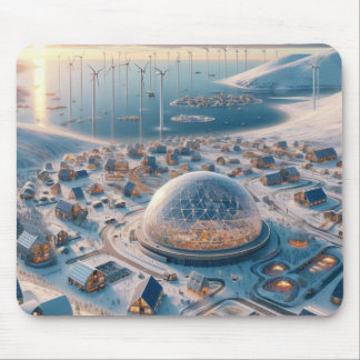 Tapis De Souris Habitat Arctique Harmonieux