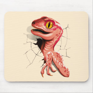 Tapis De Souris Hachure de dinosaure de vélocirapeur réaliste