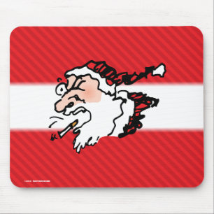 Tapis De Souris Hackin Santa Dessin Animé Drôle