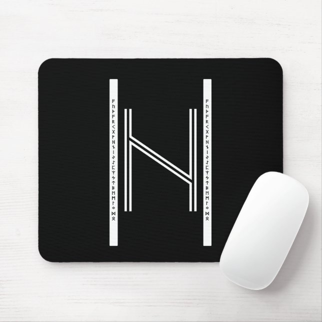 Tapis De Souris Hagalaz BW Mouse Pad (Avec souris)