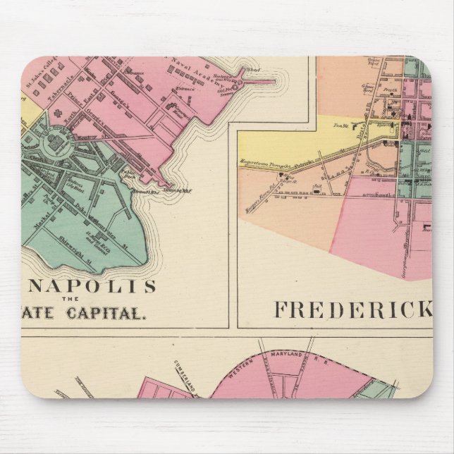 Tapis De Souris Hagerstown, Annapolis, Frederick City (Devant)