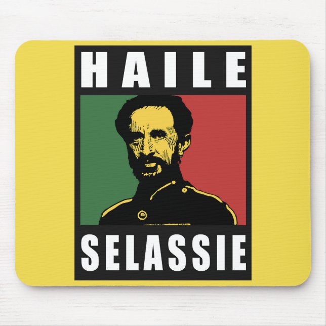 Tapis De Souris Haile Selassie Empereur - Reggae - Rasta Mousepad (Devant)